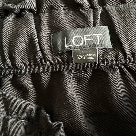 LOFT Drawstring Pocket Skirt - Black - Picture 3 of 4